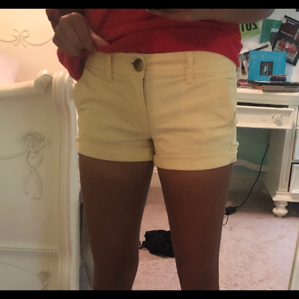 Yellow shorts
